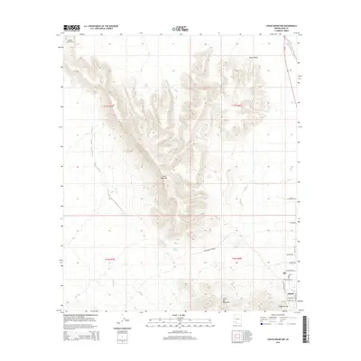 2014 Map of Childs Mountain, 2014 Print