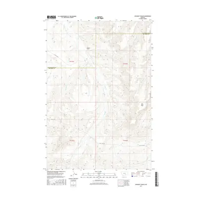 2017 Map of Chilkoot Coulee, 2017 Print
