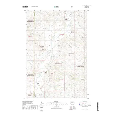2018 Map of Chimney Butte, 2018 Print