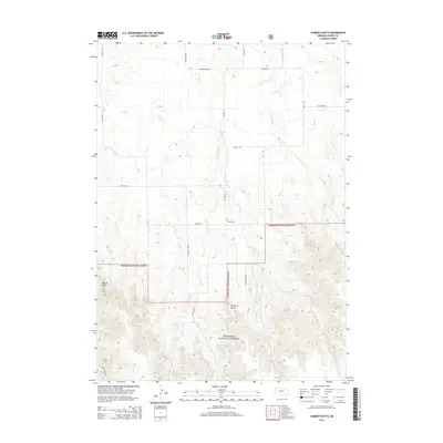 2014 Map of Chimney Butte, 2014 Print