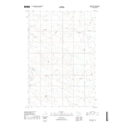 2017 Map of Chimney Butte, 2017 Print