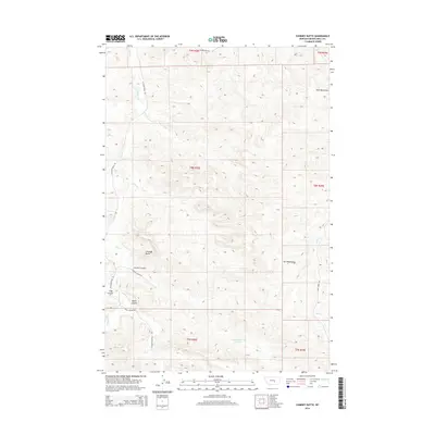 2014 Map of Chimney Butte, 2014 Print