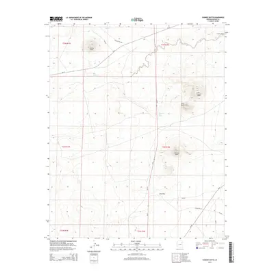 2014 Map of Chimney Butte, 2014 Print