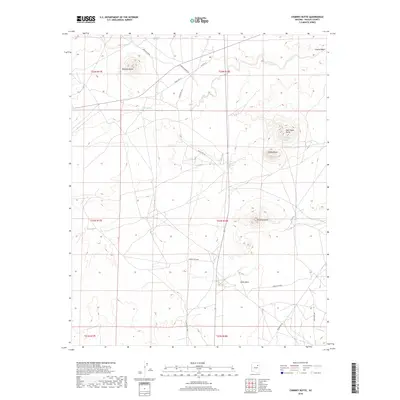2018 Map of Chimney Butte, 2018 Print
