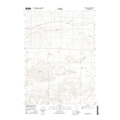 2015 Map of Chimney Butte, 2015 Print