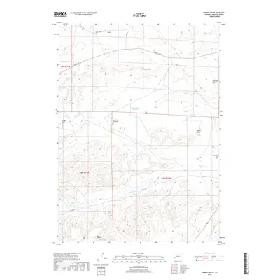 2017 Map of Chimney Butte, 2017 Print