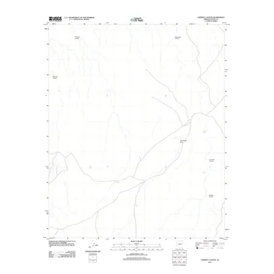 2011 Map of Chimney Canyon, 2011 Print