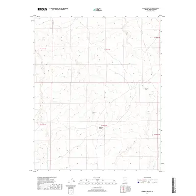 2018 Map of Chimney Canyon, 2018 Print