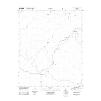 2012 Map of Chimney Canyon, 2012 Print
