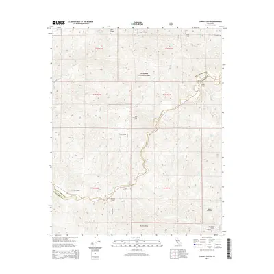 2015 Map of Chimney Canyon, 2015 Print