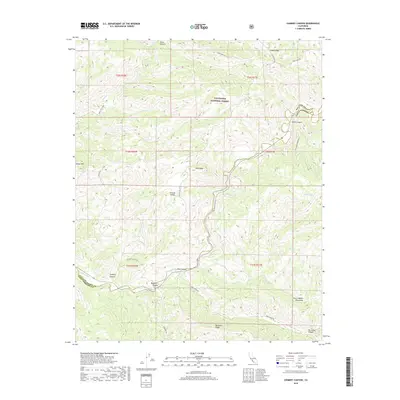 2018 Map of Chimney Canyon, 2018 Print