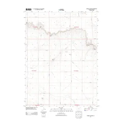 2013 Map of Chimney Canyons, 2013 Print