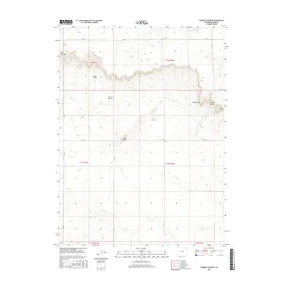 2016 Map of Chimney Canyons, 2016 Print
