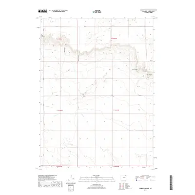 2019 Map of Chimney Canyons, 2019 Print