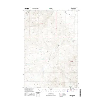 2014 Map of Chimney Lakes, 2014 Print
