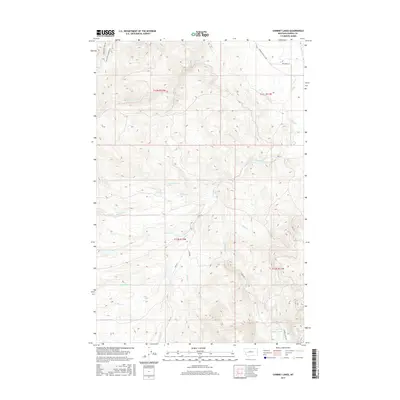 2017 Map of Chimney Lakes, 2017 Print