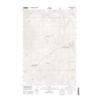 2014 Map of Chimney Peak, 2014 Print