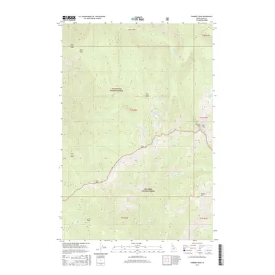 2017 Map of Chimney Peak, 2017 Print