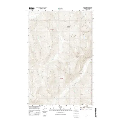 2014 Map of Chimney Peak, 2014 Print