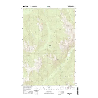 2017 Map of Chimney Peak, 2017 Print