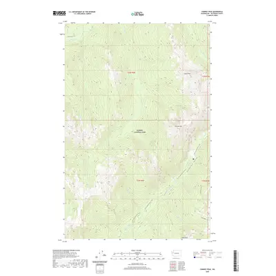 2020 Map of Chimney Peak, 2020 Print