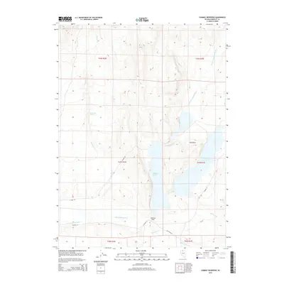 2015 Map of Chimney Reservoir, 2015 Print