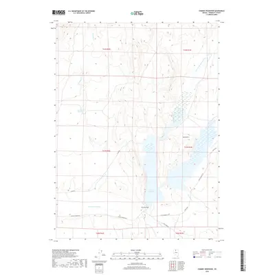 2018 Map of Chimney Reservoir, 2018 Print