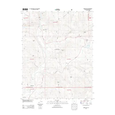 2013 Map of Chimney Rock, 2013 Print