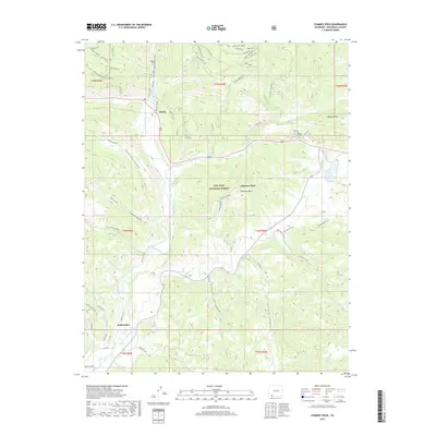 2019 Map of Chimney Rock, 2019 Print