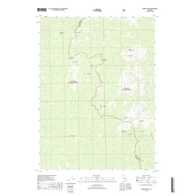 2018 Map of Chimney Rock, 2018 Print