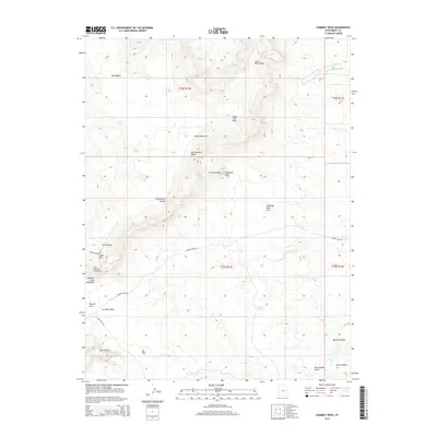 2014 Map of Chimney Rock, 2014 Print
