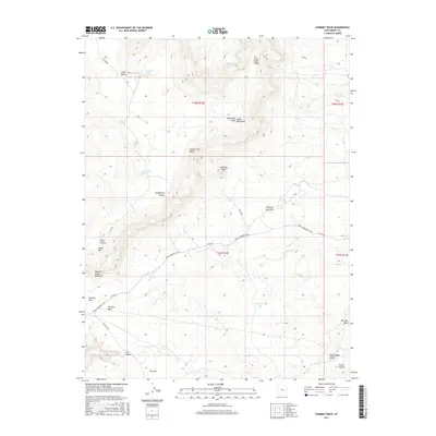 2017 Map of Chimney Rock, 2017 Print