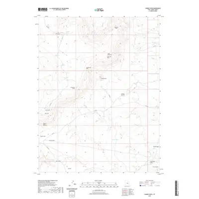 2020 Map of Chimney Rock, 2020 Print
