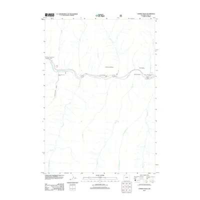 2012 Map of Chimney Rock, 2012 Print