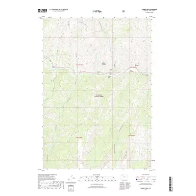 2017 Map of Chimney Rock, 2017 Print