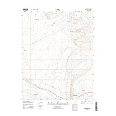 2013 Map of Chimney Rock, 2013 Print