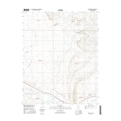 2017 Map of Chimney Rock, 2017 Print