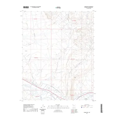 2023 Map of Chimney Rock, 2023 Print