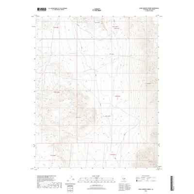 2018 Map of China Gardens Spring, 2018 Print