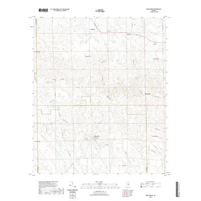 2020 Map of China Grove, 2020 Print