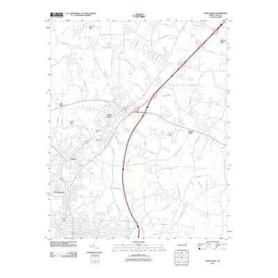 2010 Map of China Grove, 2010 Print