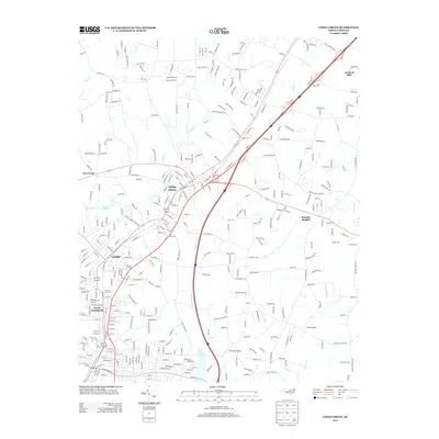 2013 Map of China Grove, 2013 Print