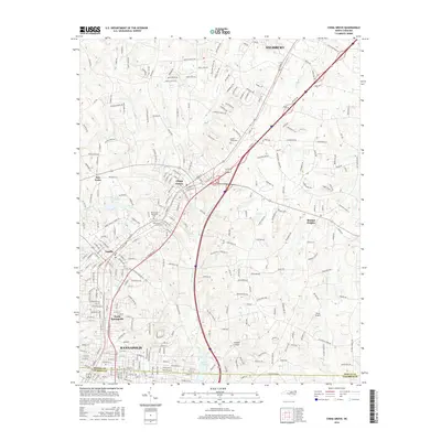 2016 Map of China Grove, 2016 Print