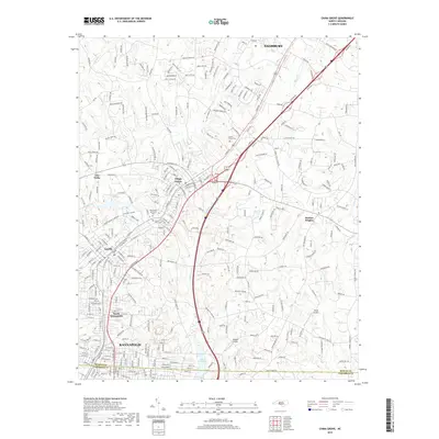 2019 Map of China Grove, 2019 Print