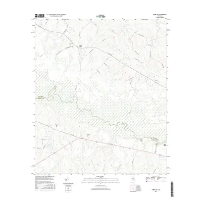 2017 Map of China Hill, 2017 Print