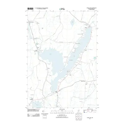 2011 Map of China Lake, 2011 Print