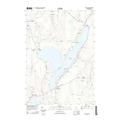 2014 Map of China Lake, 2014 Print
