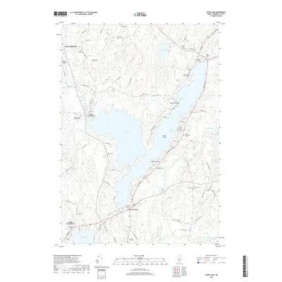 2018 Map of China Lake, 2018 Print