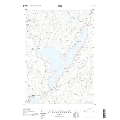2021 Map of China Lake, 2021 Print