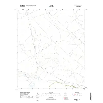 2019 Map of China Lake NE, 2019 Print